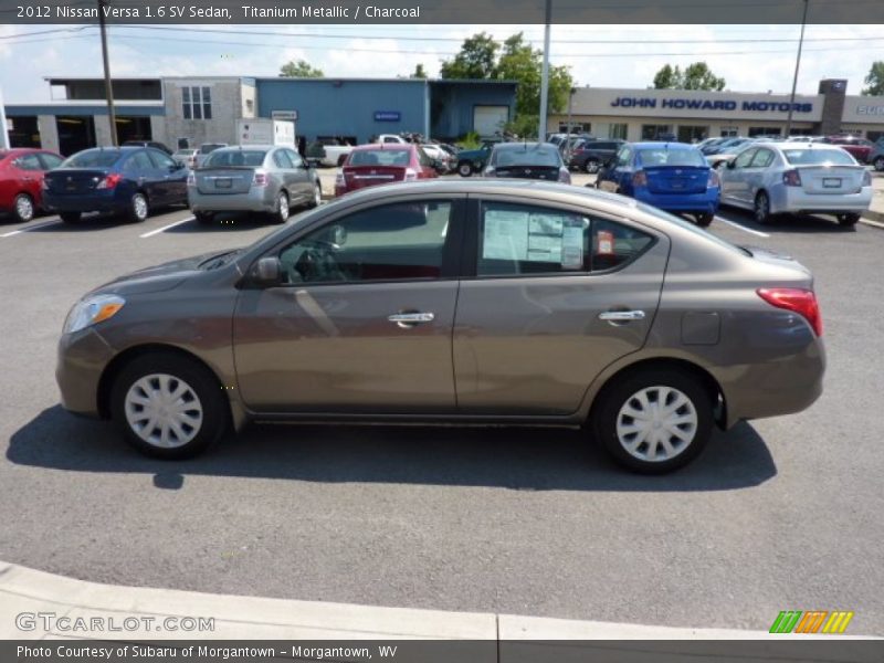 Titanium Metallic / Charcoal 2012 Nissan Versa 1.6 SV Sedan
