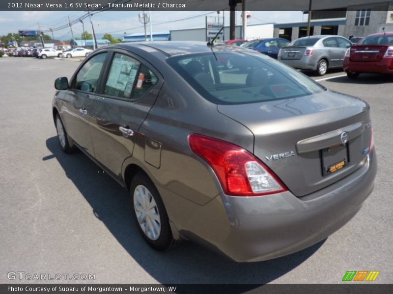 Titanium Metallic / Charcoal 2012 Nissan Versa 1.6 SV Sedan