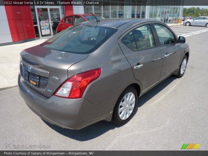 Titanium Metallic / Charcoal 2012 Nissan Versa 1.6 SV Sedan