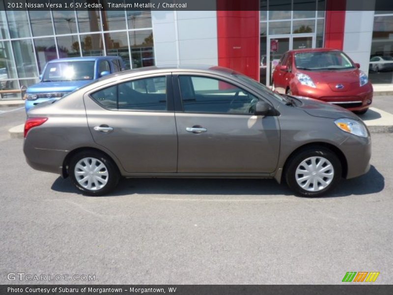 Titanium Metallic / Charcoal 2012 Nissan Versa 1.6 SV Sedan