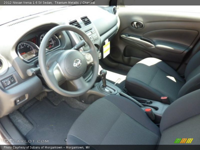 Titanium Metallic / Charcoal 2012 Nissan Versa 1.6 SV Sedan