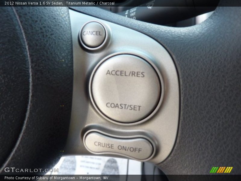 Titanium Metallic / Charcoal 2012 Nissan Versa 1.6 SV Sedan