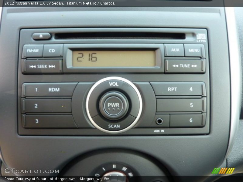 Titanium Metallic / Charcoal 2012 Nissan Versa 1.6 SV Sedan