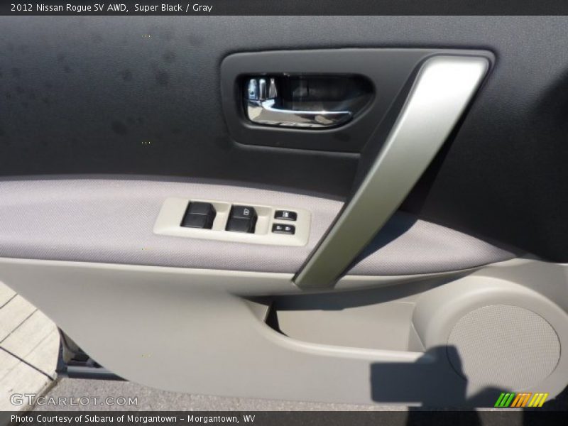 Super Black / Gray 2012 Nissan Rogue SV AWD