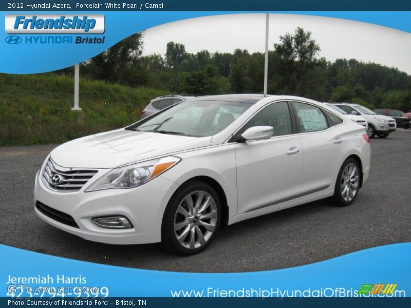 Porcelain White Pearl / Camel 2012 Hyundai Azera