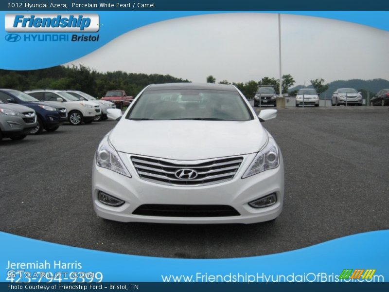 Porcelain White Pearl / Camel 2012 Hyundai Azera