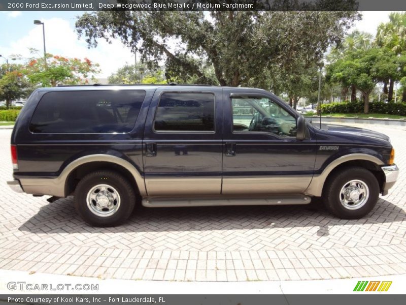 Deep Wedgewood Blue Metallic / Medium Parchment 2000 Ford Excursion Limited