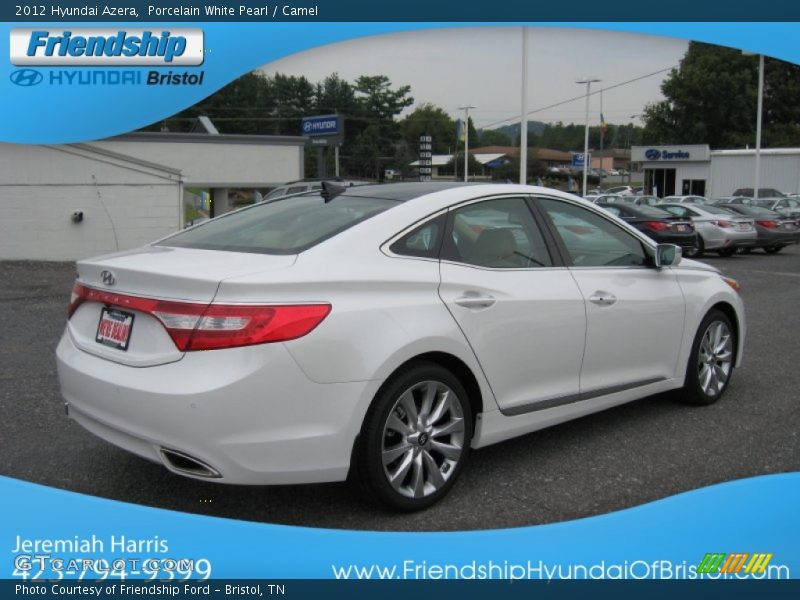 Porcelain White Pearl / Camel 2012 Hyundai Azera