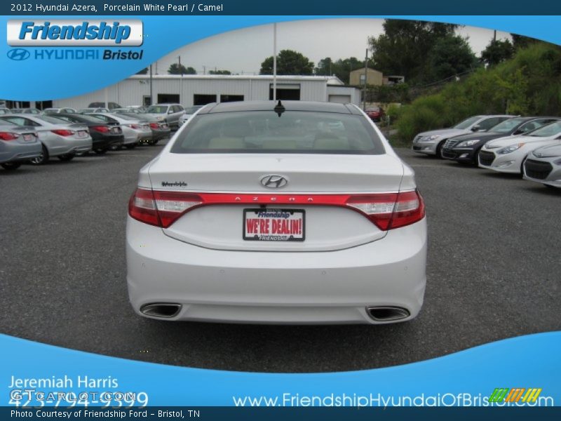 Porcelain White Pearl / Camel 2012 Hyundai Azera