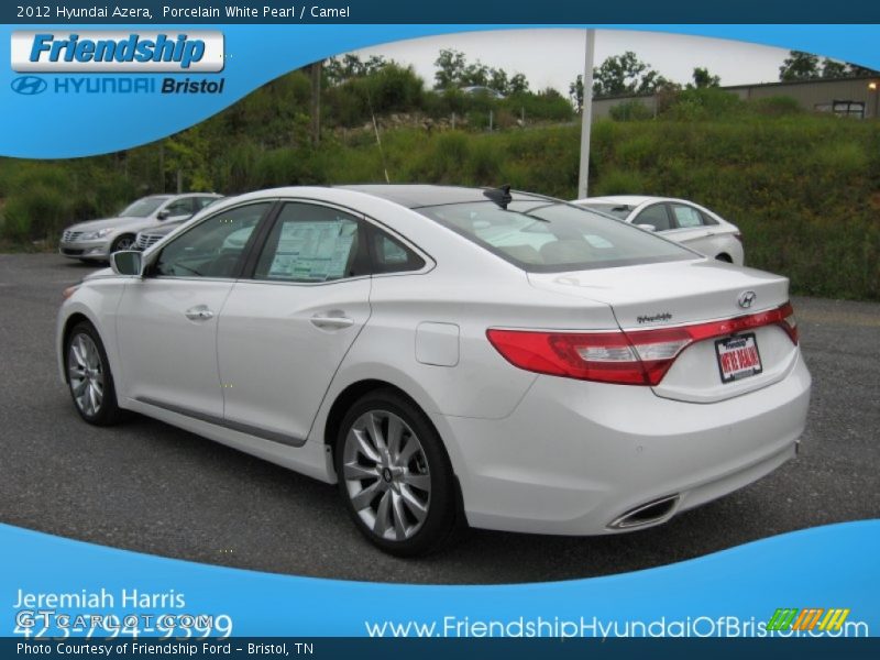 Porcelain White Pearl / Camel 2012 Hyundai Azera