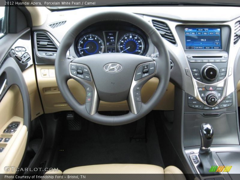 Porcelain White Pearl / Camel 2012 Hyundai Azera