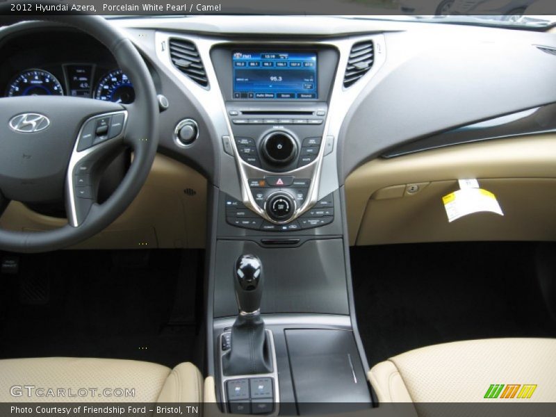 Porcelain White Pearl / Camel 2012 Hyundai Azera