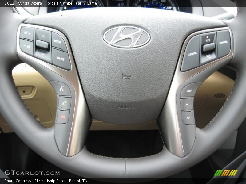 Porcelain White Pearl / Camel 2012 Hyundai Azera