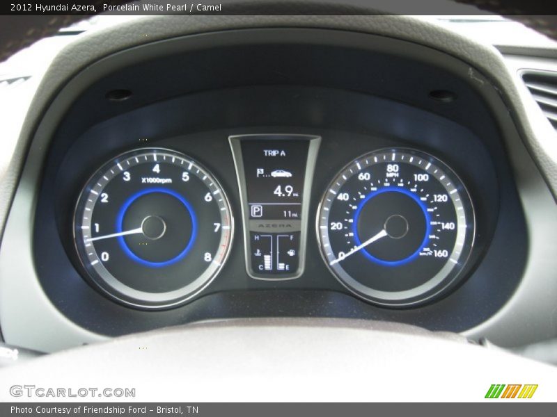 Porcelain White Pearl / Camel 2012 Hyundai Azera