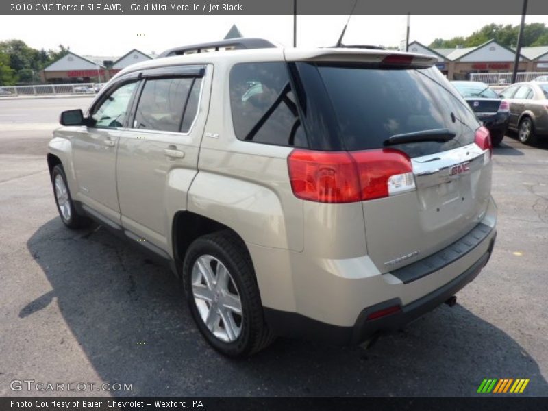 Gold Mist Metallic / Jet Black 2010 GMC Terrain SLE AWD