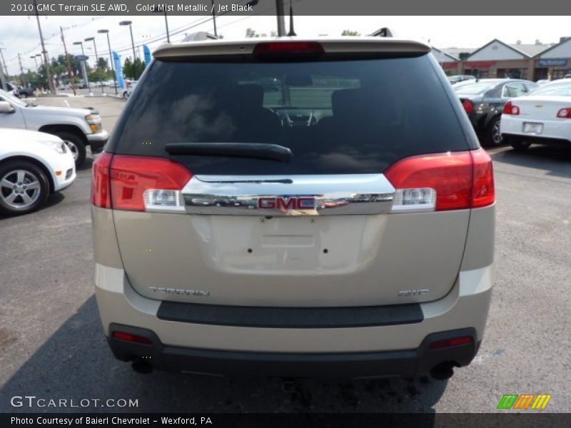 Gold Mist Metallic / Jet Black 2010 GMC Terrain SLE AWD