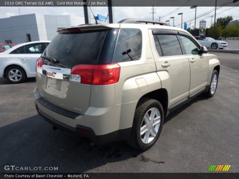 Gold Mist Metallic / Jet Black 2010 GMC Terrain SLE AWD