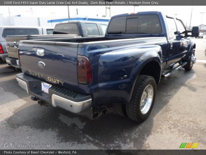  2008 F450 Super Duty Lariat Crew Cab 4x4 Dually Dark Blue Pearl Metallic