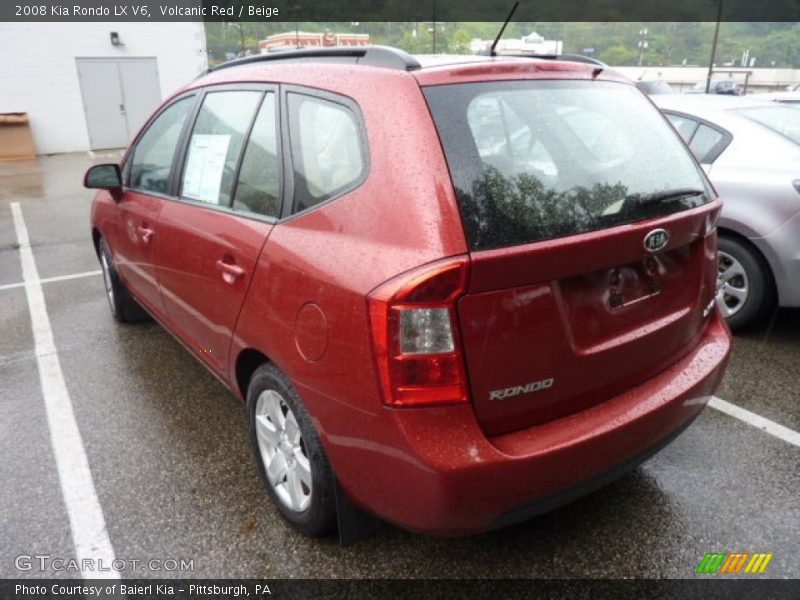 Volcanic Red / Beige 2008 Kia Rondo LX V6