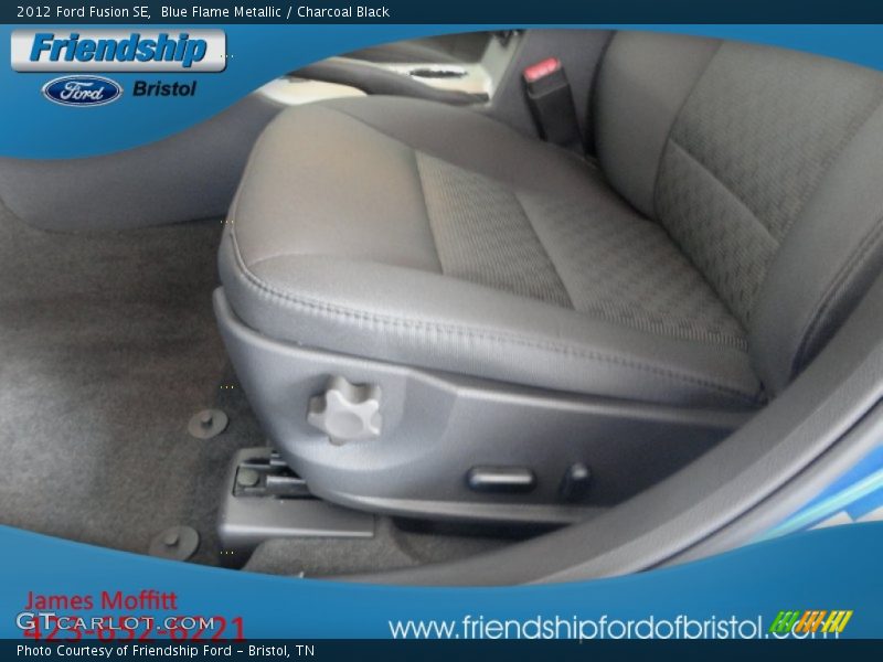 Blue Flame Metallic / Charcoal Black 2012 Ford Fusion SE