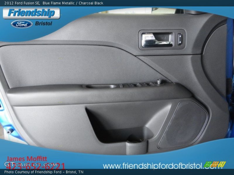 Blue Flame Metallic / Charcoal Black 2012 Ford Fusion SE