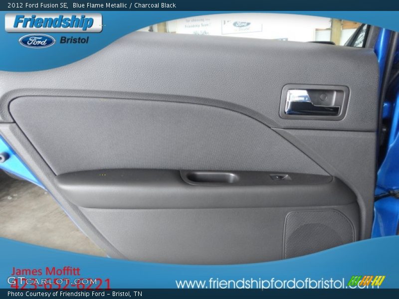 Blue Flame Metallic / Charcoal Black 2012 Ford Fusion SE