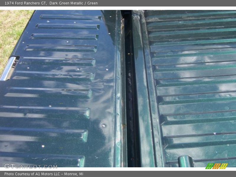 Dark Green Metallic / Green 1974 Ford Ranchero GT