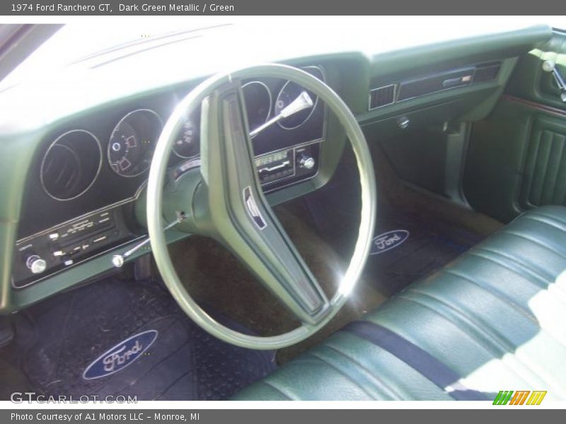  1974 Ranchero GT Green Interior
