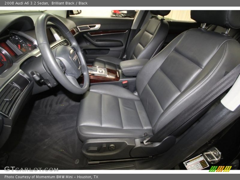 Brilliant Black / Black 2008 Audi A6 3.2 Sedan