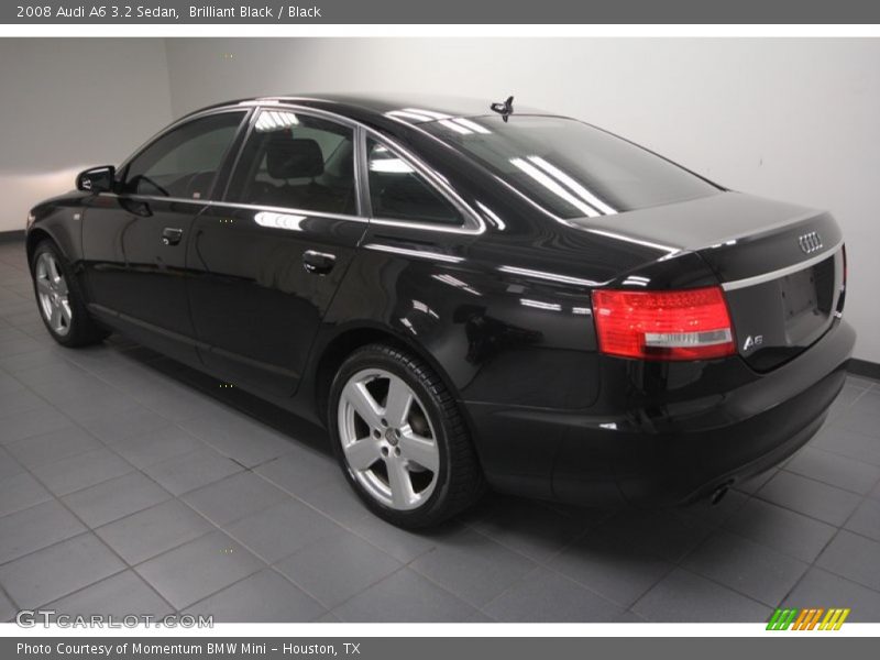 Brilliant Black / Black 2008 Audi A6 3.2 Sedan