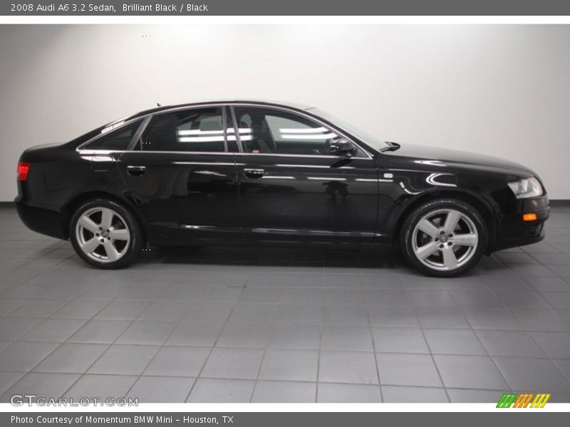 Brilliant Black / Black 2008 Audi A6 3.2 Sedan