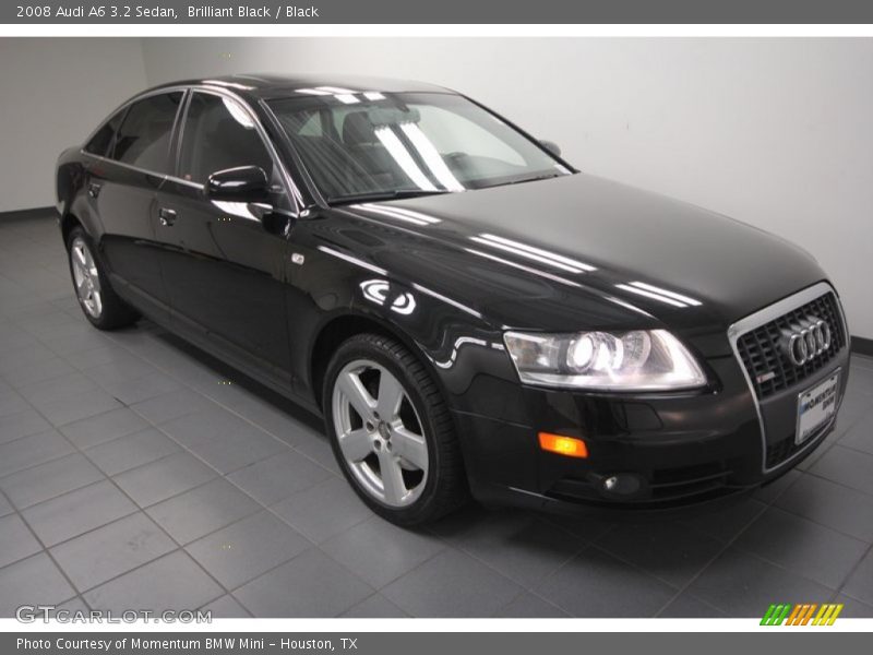 Brilliant Black / Black 2008 Audi A6 3.2 Sedan