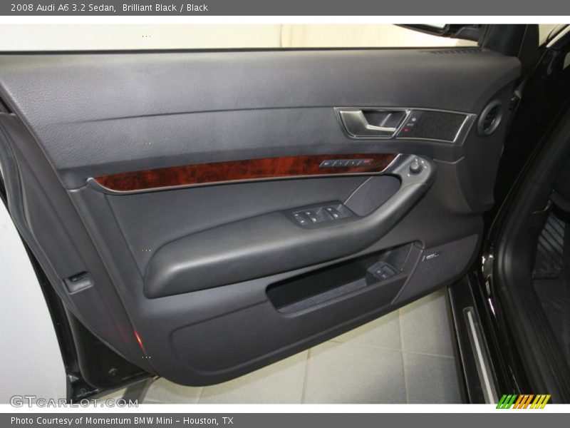 Brilliant Black / Black 2008 Audi A6 3.2 Sedan