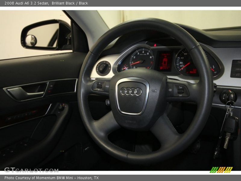 Brilliant Black / Black 2008 Audi A6 3.2 Sedan
