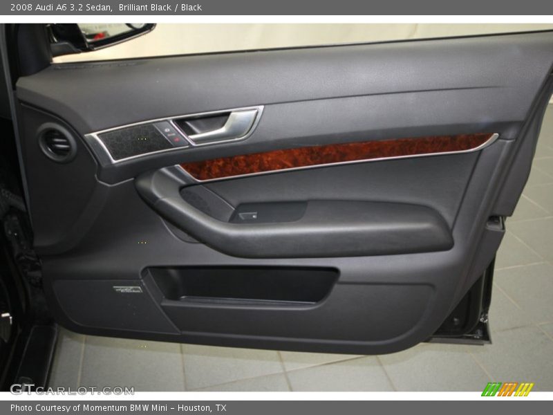 Brilliant Black / Black 2008 Audi A6 3.2 Sedan