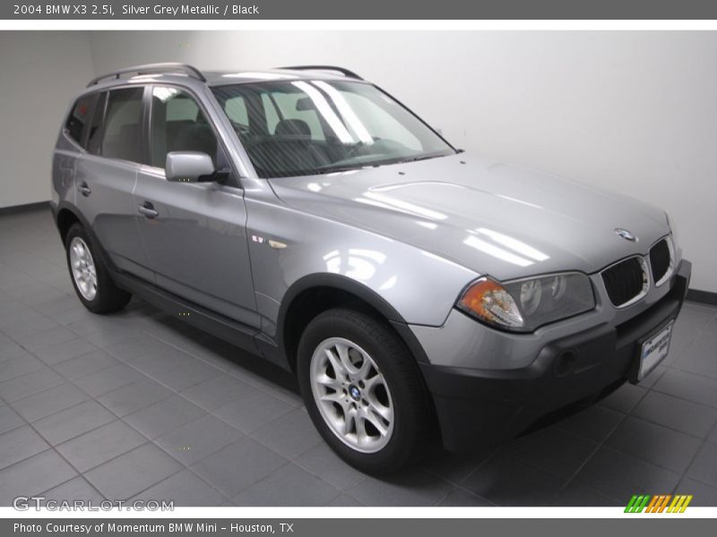 Silver Grey Metallic / Black 2004 BMW X3 2.5i