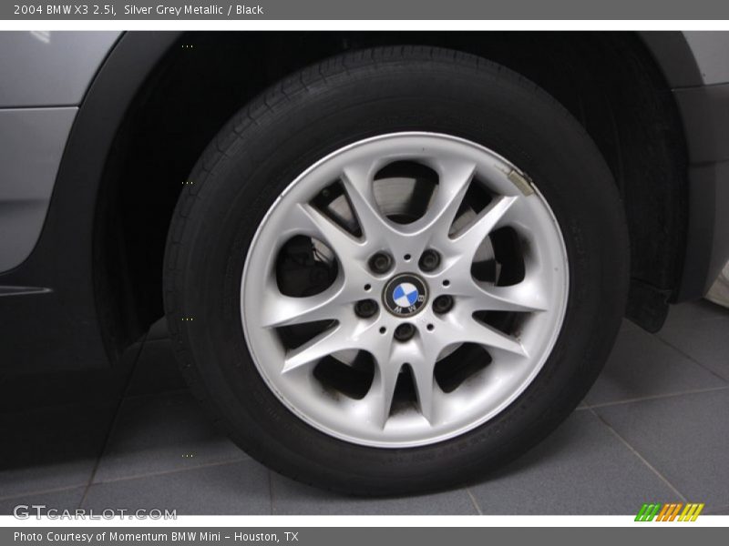 Silver Grey Metallic / Black 2004 BMW X3 2.5i