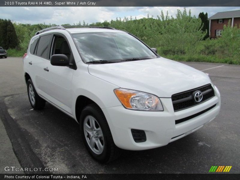 Super White / Ash Gray 2010 Toyota RAV4 I4 4WD