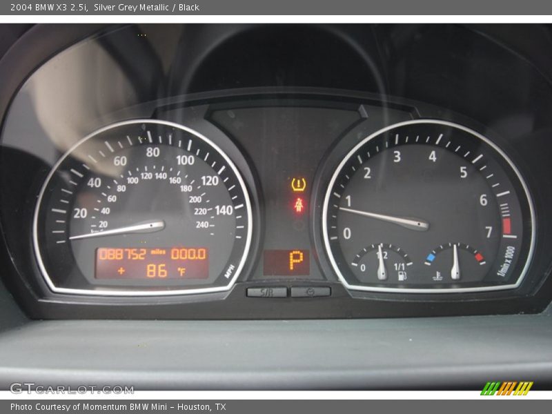 Silver Grey Metallic / Black 2004 BMW X3 2.5i