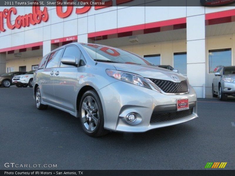Silver Sky Metallic / Dark Charcoal 2011 Toyota Sienna SE