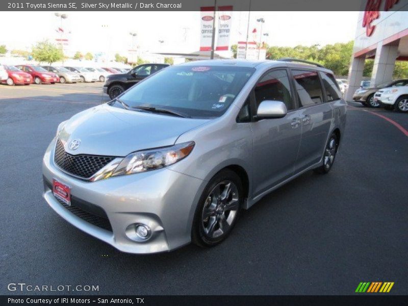 Silver Sky Metallic / Dark Charcoal 2011 Toyota Sienna SE