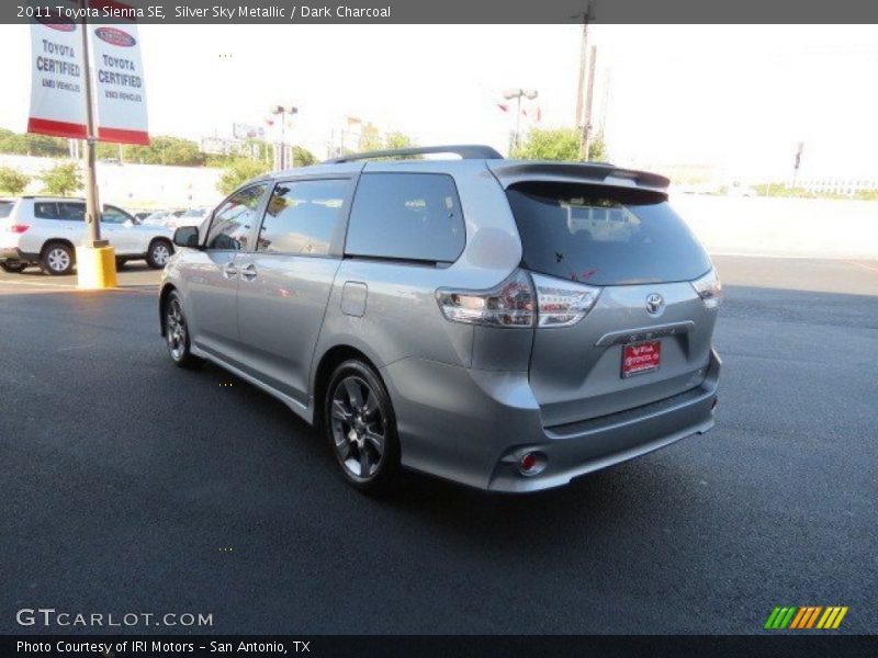 Silver Sky Metallic / Dark Charcoal 2011 Toyota Sienna SE