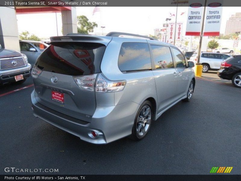 Silver Sky Metallic / Dark Charcoal 2011 Toyota Sienna SE