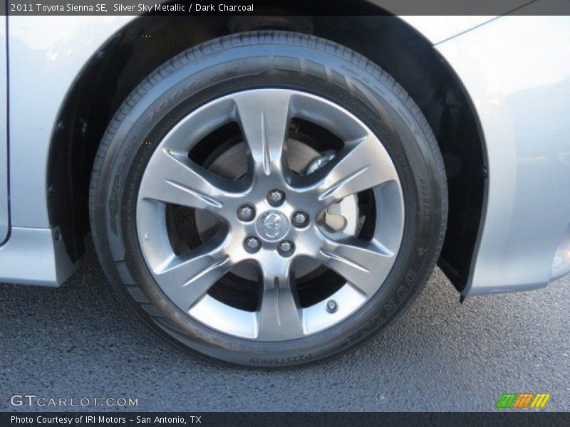 Silver Sky Metallic / Dark Charcoal 2011 Toyota Sienna SE