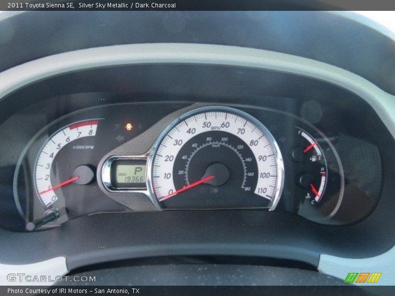 Silver Sky Metallic / Dark Charcoal 2011 Toyota Sienna SE