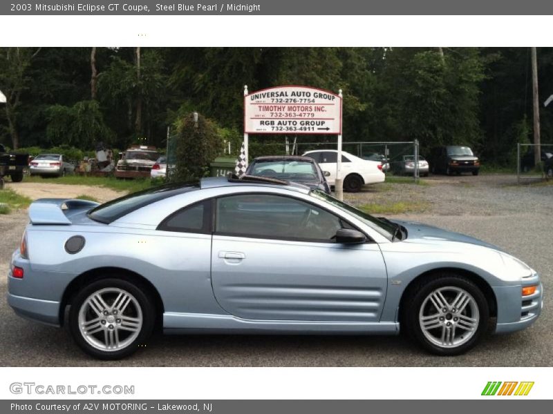 Steel Blue Pearl / Midnight 2003 Mitsubishi Eclipse GT Coupe