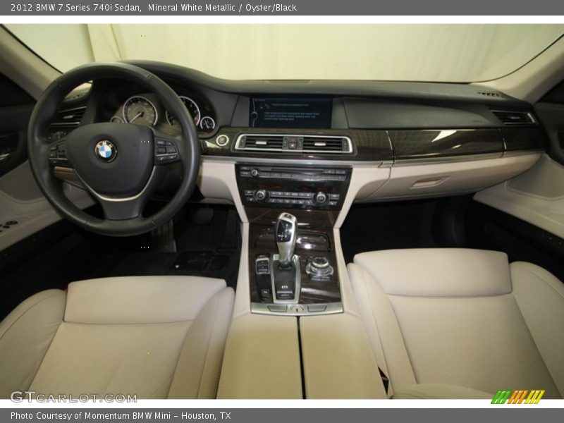 Mineral White Metallic / Oyster/Black 2012 BMW 7 Series 740i Sedan