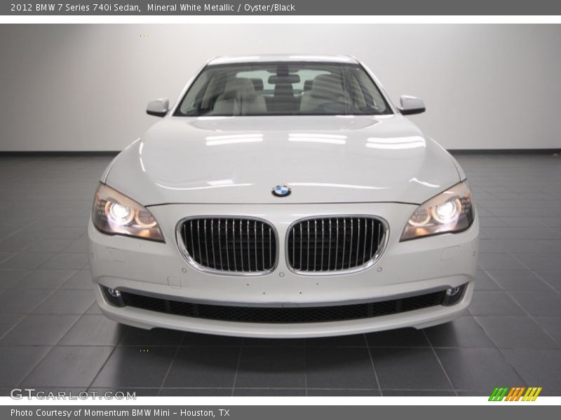 Mineral White Metallic / Oyster/Black 2012 BMW 7 Series 740i Sedan