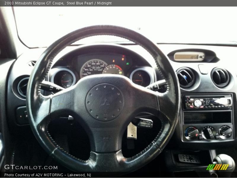 Steel Blue Pearl / Midnight 2003 Mitsubishi Eclipse GT Coupe