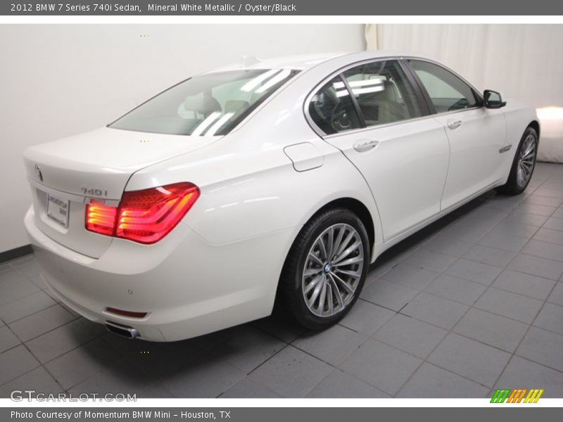 Mineral White Metallic / Oyster/Black 2012 BMW 7 Series 740i Sedan